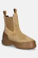 Botki damskie - Moon Boot sztyblety zamszowe MB LUNA CHELSEA SUEDE kolor brązowy 80D2480050 L003 - miniaturka - grafika 1