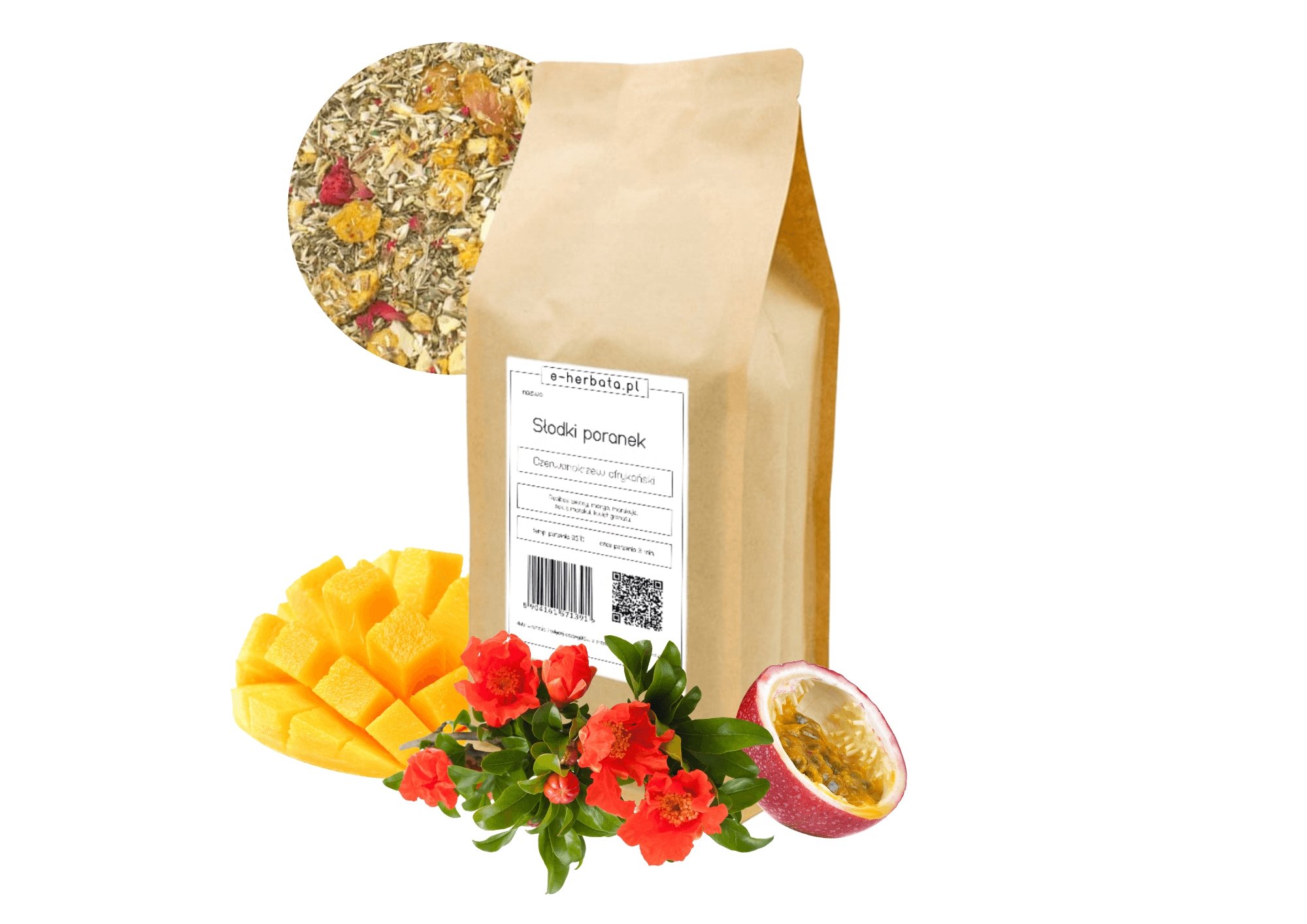 Czerwonokrzew Rooibos zielony Słodki Poranek 0,5kg