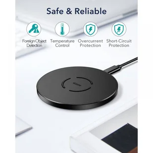 ESR EFC002O WIRELESS CHARGER 15W BLACK - Ładowarki do telefonów - miniaturka - grafika 3