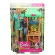 Lalki dla dziewczynek - Mattel Barbie Kariera Ken Zestaw - Weterynarz Dzikich Zwierząt GJM32 - miniaturka - grafika 1