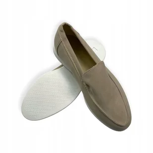 Mokasyny męskie zamszowe Old Money 45 - Mokasyny męskie - miniaturka - grafika 1