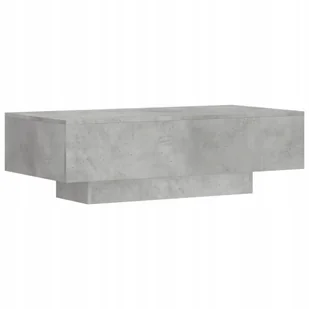 Stolik kawowy, szarość betonu, 100x49,5x31 cm - Ławy i stoliki kawowe Stolik kawowy, szarość betonu, 100x49,5x31 cm - Ławy i stoliki kawowe - miniaturka - grafika 1