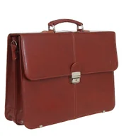 Teczki i aktówki - Teczka z naturalnej skóry jasny brąz - miniaturka - grafika 1