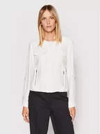 Kurtki damskie - DKNY Kurtka przejściowa P2RCTB41 Biały Regular Fit - miniaturka - grafika 1