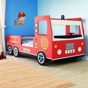 Łóżeczka i kojce - Łóżko dziecięce Noah 200x90cm Wóz strażacki - miniaturka - grafika 1
