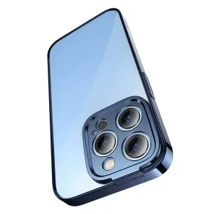 Zestaw ochronny Baseus Glitter przeźroczyste etui i szkło hartowane do iPhone 14 Pro Max (niebieski) - Etui i futerały do telefonów - miniaturka - grafika 6