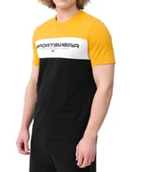 Koszulki męskie - T-shirt męski 4FWSS24TTSHM1326 - żółty S - miniaturka - grafika 1