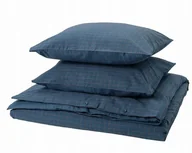 Pościel - Ikea DOFTAKLEJA Komplet pościeli granatowy 200x200/50x60 pościel - miniaturka - grafika 1