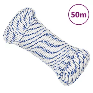 Linka żeglarska, biała, 5 mm, 50 m, polipropylen - Żeglarstwo - miniaturka - grafika 1