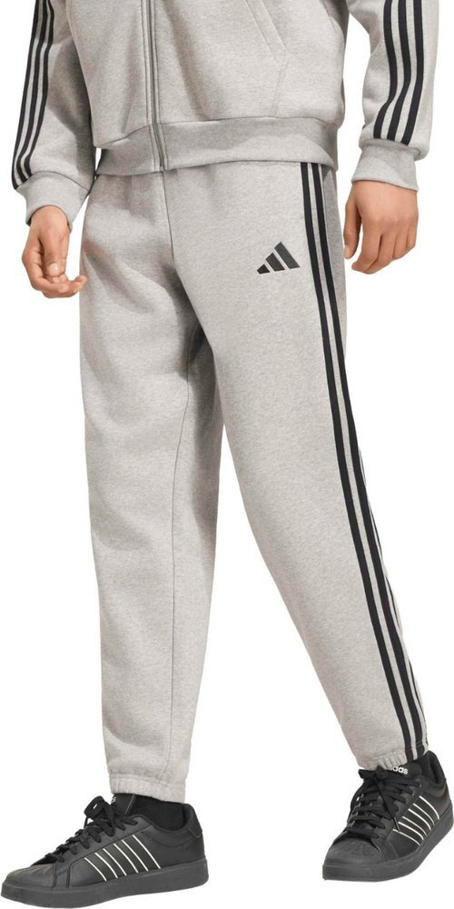 Adidas Spodnie męskie adidas Essentials 3-Stripes Fleece Tapered Cuffed szare KY4127 XL