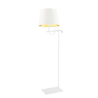 Lampy stojące - Biało-złota lampa podłogowa w stylu glamour BATA GOLD - miniaturka - grafika 1