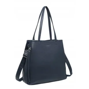 Klasyczna Torebka Damska Shopper Granatowa LUIGISANTO V5081 Blue - Torebki damskie Klasyczna Torebka Damska Shopper Granatowa LUIGISANTO V5081 Blue - Torebki damskie - miniaturka - grafika 1