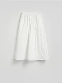 Spódnice - Reserved - Spódnica midi z haftem - biały - miniaturka - grafika 1