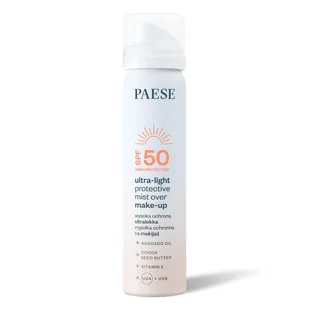 Paese, ultralekka mgiełka ochronna, SPF 50, 75 ml - Balsamy i kremy do opalania - miniaturka - grafika 1
