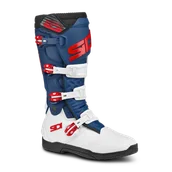 Buty motocyklowe - Buty Cross Sidi X Power SC Złamany Biały/Granatowy/Czerwony50 - miniaturka - grafika 1