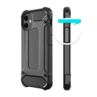 Hybrid Armor pancerne hybrydowe etui pokrowiec iPhone 12 Pro Max czarny - Etui i futerały do telefonów - miniaturka - grafika 10