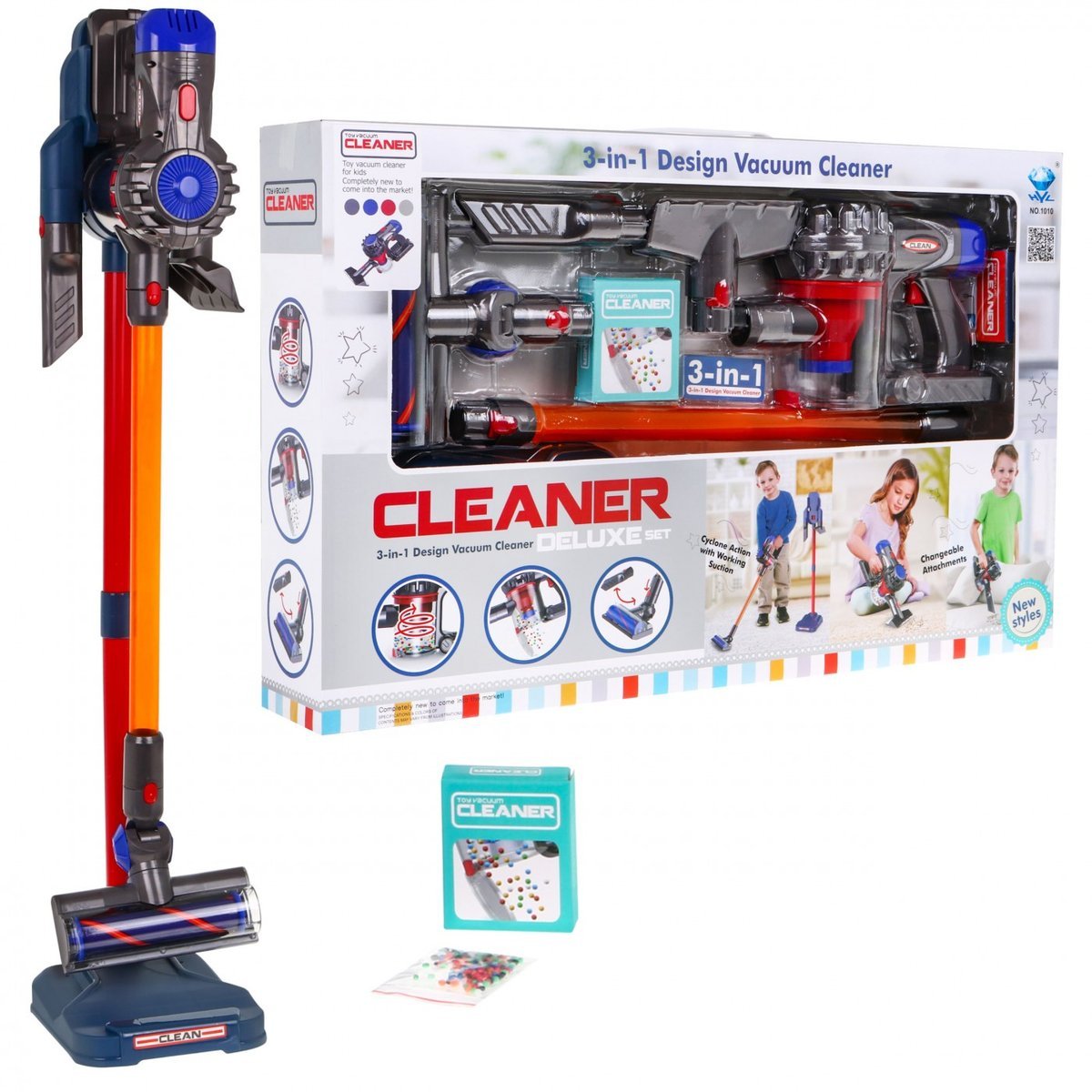 Dziecięcy robot odkurzacz 3w1