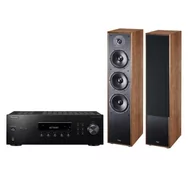 Zestawy stereo - Pioneer SX-10AE Czarny, Magnat Monitor S70 Orzech 2szt. - miniaturka - grafika 1
