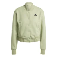 Kurtki damskie - Damska Kurtka przejściowa ADIDAS W BLUV Q3 JKT JE0347 – Oliwkowy - miniaturka - grafika 1