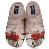 Kapcie damskie - Pantofle damskie hiszpańskie Neles 4310.685 BEIGE R.38 - miniaturka - grafika 1