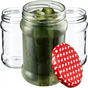 Słoiki na przetwory Seno 315ml 10 szt. 66mm + wieczka serca - Pojemniki kuchenne - miniaturka - grafika 1