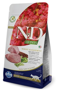 Farmina N&D Cat Quinoa Feline Weight&Management Lamb 0,3 kg - Sucha karma dla kotów - miniaturka - grafika 1