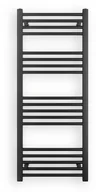 Grzejniki łazienkowe - Grzejnik Łazienkowy 120/50 Cm Czarny Mat Kaloryfer - miniaturka - grafika 1