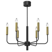 Lampy sufitowe - Dekoracyjny żyrandol świecznik bez kloszy LX 4279 z serii AKASYA - miniaturka - grafika 1