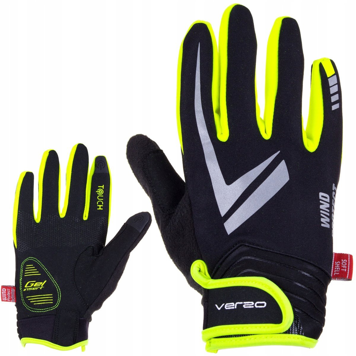 Rękawiczki Rowerowe Zimowe Ocieplane Długie S