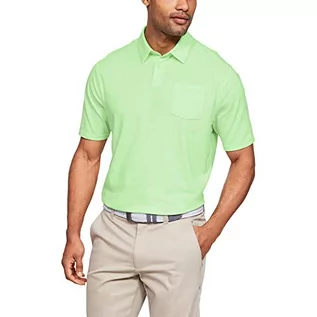 Koszulki męskie - Under Armour Cc Scramble koszulka polo męska, zielony, xl - grafika 1