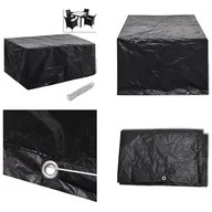 Pokrowce na meble ogrodowe - vidaXL Pokrowiec na meble ogrodowe 8 oczek 180x140x90 cm - Pokrowiec na meble ogrodowe - Pokrowiec ochronny na meble ogrodowe - Plandeka na meble ogrodowe - Maska na meble ogrodowe - miniaturka - grafika 1