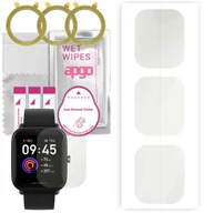 Akcesoria do smartwatchy - 3x Folia hydrożelowa MATOWA do Amazfit Bip U - apgo Smartwatch Hydrogel MATTE Protection Ochrona na ekran smartwatcha - miniaturka - grafika 1