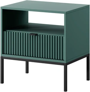 Stolik nocny Kioto w kolorze zielonym i czarnymi nóżkami - Szafki nocne - miniaturka - grafika 1
