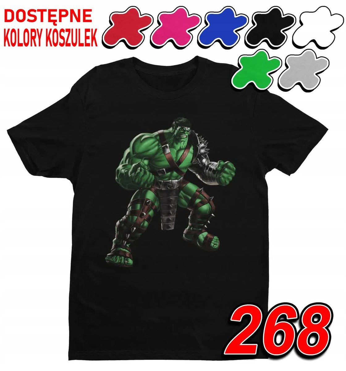 Dziecięca Koszulka T-Shirt Z Nadrukiem Avengers Hulk Marvel- L 146-152