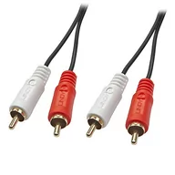 Kable - Lindy Kabel Audiokabel Stereo 2m 2xRCA 2xRCA Cinch m/m vergoldet 35661 - miniaturka - grafika 1