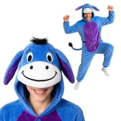 Stroje karnawałowe - Piżama Onesie Kigurumi Kostium Przebranie Osiołek Kłapouchy M: 155-165cm - miniaturka - grafika 1