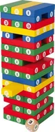 Gry planszowe - Small Foot Design wieża Jenga z liczbami - miniaturka - grafika 1