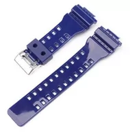 Akcesoria do smartwatchy - Opaska Pasek Bransoleta Smooth Casio G-Shock Ga-100 Ga-110 Gd-100 G-8900 Granatowa Glossy - miniaturka - grafika 1
