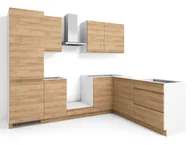 Meble kuchenne - Zestaw Mebli Kuchennych Alba 280X180-P Hikora - miniaturka - grafika 1