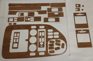 MERCEDES VITO W 638 DEKORACJA DESKI DEKORY NA KOKPIT PANEL DESKA LISTWY TUNING WN��TRZA WYPUK��E NAKLEJKI 3D - Akcesoria motoryzacyjne - miniaturka - grafika 1