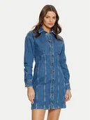 Sukienki - Guess Sukienka jeansowa W5RK99 D4H71 Niebieski Regular Fit - miniaturka - grafika 1