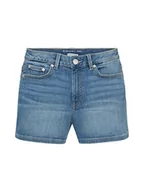 Spodenki damskie - TOM TAILOR Dziewczęce szorty jeansowe bermudy, 10119 - Used Mid Stone Blue Denim, 176 cm - miniaturka - grafika 1
