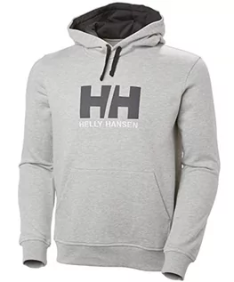 Bluzy męskie - Helly Hansen Helly-Hansen męska bluza z logo HH szary melanż XL 33977 - grafika 1