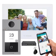 Wideodomofony - Wideodomofon z monitorem VIDOS S2401N WiFi PoE aplikacja - miniaturka - grafika 1