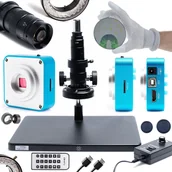 Mikroskopy i lupy - Mikroskop cyfrowy 10A Regulowane oświetlenie 56XLED Kamera Techrebal Blue Waterfall 16MP - miniaturka - grafika 1