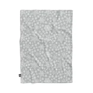 Koce - Koc pluszowy WINTER wzór BN17 | płatki śniegu na szarym tle 150 x 200 cm - miniaturka - grafika 1