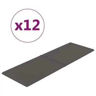 Panele ścienne, 12 szt, ciemnoszare, 90x30 cm, aksamit, 3,24 m² - Panele ścienne i boazeria - miniaturka - grafika 3