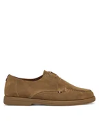 Mokasyny męskie - Tommy Hilfiger Mokasyny Moc T Derby FM0FM05495 Brązowy - miniaturka - grafika 1