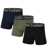 Majtki męskie - Bokserki PIT BULL FLY komplet 3 sztuk granatowo-oliwkowo-czarne-XL - miniaturka - grafika 1
