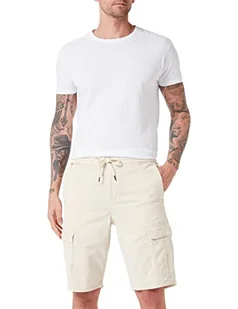 BOSS Sisla2 męskie szorty cargo Regular -Fit Twill, ze stretchu i bawełny, jasny beż, 54 - Spodenki damskie - miniaturka - grafika 1